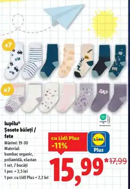 Lidl Lupilu® Şosete băieţi/ fete Ofertă