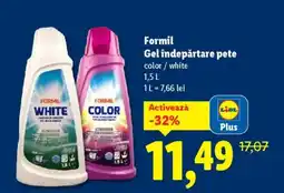 Lidl Formil Gel îndepărtare pete Ofertă