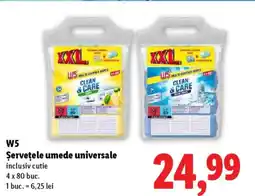 Lidl W5 Şerveţele umede universale Ofertă