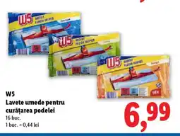 Lidl W5 Lavete umede pentru curăţarea podelei Ofertă