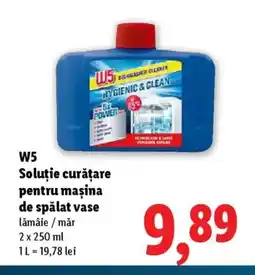Lidl W5 Soluţie curăţare pentru mașina de spălat vase Ofertă