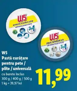 Lidl W5 Pastă curățare pentru pete/ plite/universală Ofertă