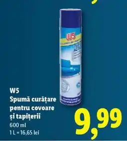 Lidl W5 Spumă curăţare pentru covoare şi tapiţerii Ofertă