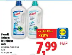 Lidl Formil Balsam igienizant rufe Ofertă