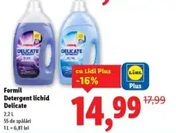 Lidl Formil Detergent lichid Delicate Ofertă