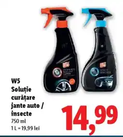 Lidl W5 Soluţie curățare jante auto / insecte Ofertă