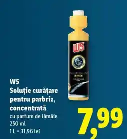 Lidl W5 Soluţie curățare pentru parbriz, concentrată Ofertă