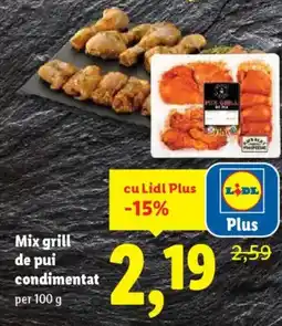 Lidl Mix grill de pui condimentat Ofertă
