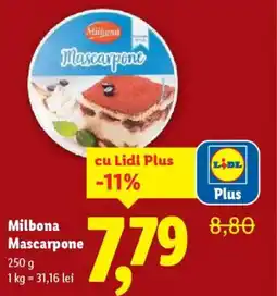Lidl Milbona Mascarpone Ofertă
