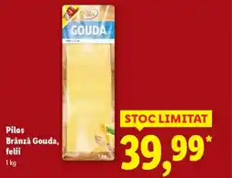 Lidl Pilos Brânză Gouda, felii Ofertă