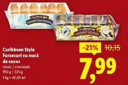 Lidl Caribbean Style Fursecuri cu nucă de cocos Ofertă