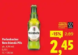 Lidl Perlenbacher Bere blondǎ Pils Ofertă