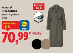 Lidl EsmaraⓇ Trenci damă Ofertă