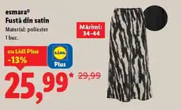 Lidl EsmaraⓇ Fustă din satin Ofertă