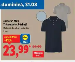 Lidl EsmaraⓇ Men Tricou polo, bărbați Ofertă