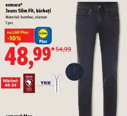 Lidl EsmaraⓇ Jeans Slim Fit, bărbați Ofertă