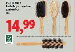 Lidl Cien Beauty Perie de păr, cu mâner din bambus Ofertă