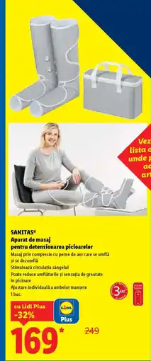 Lidl SANITAS® Aparat de masaj pentru detensionarea picioarelor Ofertă