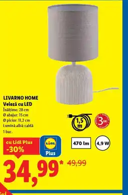 Lidl LIVARNO HOME Veioză cu LED Ofertă