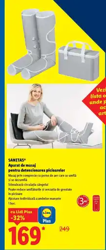 Lidl SANITAS® Aparat de masaj pentru detensionarea picioarelor Ofertă