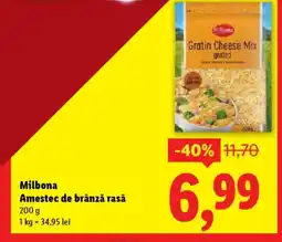Lidl Milbona Amestec de brânză rasă Ofertă