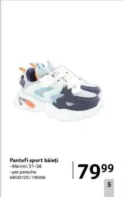 Selgros Pantofi sport băieți Ofertă