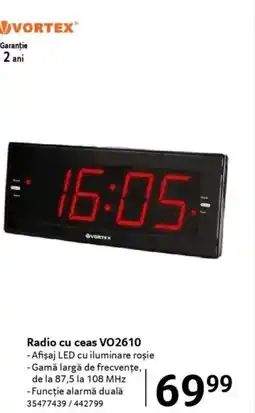 Selgros Radio cu ceas V02610 Ofertă