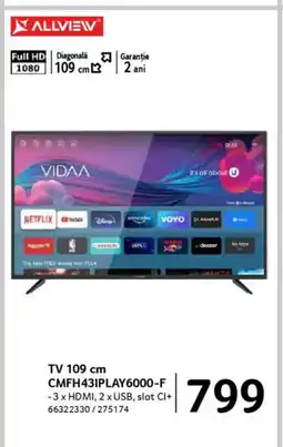 Selgros ALLVIEW TV 109 cm CMFH431PLAY6000-F Ofertă