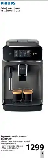 Selgros PHILIPS Espressor complet automat EP2224/10 Ofertă