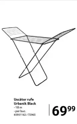 Selgros Uscător rufe Urbanik Black Ofertă