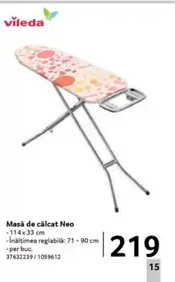 Selgros Vileda Masă de călcat Neo Ofertă