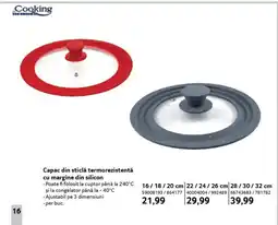 Selgros Capac din sticlă termorezistentă cu margine din silicon Ofertă