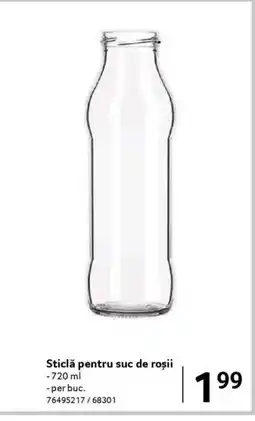 Selgros Sticlă pentru suc de roşii Ofertă