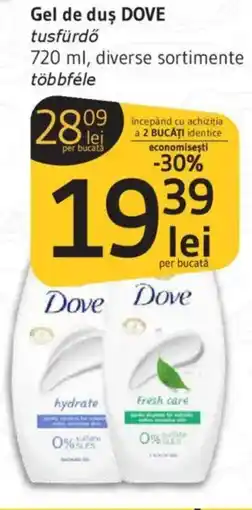 Supeco Gel de duş DOVE Ofertă