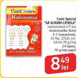 Supeco Caiet Special "SĂ SCRIEM CIFRELE" Ofertă