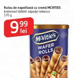 Supeco Rulou de napolitană cu cremă MCVITIES Ofertă