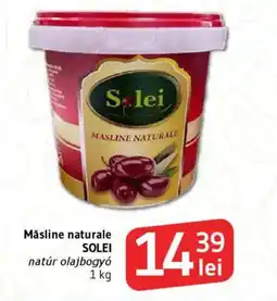 Supeco Măsline naturale SOLEI Ofertă