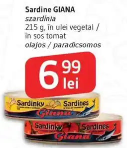 Supeco Sardine GIANA Ofertă