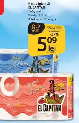 Supeco Hârtie igienicǎ EL CAPITAN WC-papír Ofertă