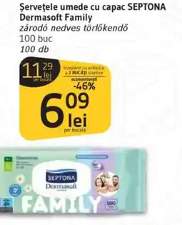 Supeco Şerveţele umede cu capac SEPTONA Dermasoft Family Ofertă