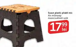 Supeco Scaun plastic pliabil mic Ofertă
