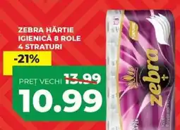 Simos Zebra hartie igienică 4 straturi Ofertă