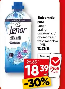 PROFI Balsam de rufe Lenor Ofertă
