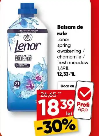 PROFI Balsam de rufe Lenor Ofertă