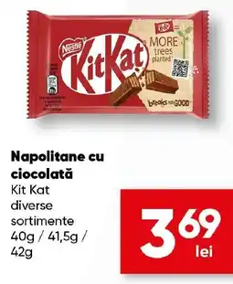 PROFI Napolitane cu ciocolată Kit Kat Ofertă