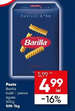 PROFI Paste Barilla fusilli / penne rigate Ofertă