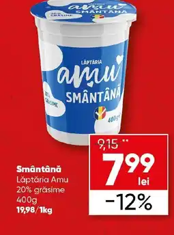 PROFI Smântână Lăptăria Amu 20% grăsime Ofertă