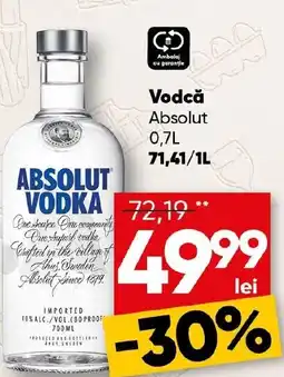 PROFI Vodcă Absolut Ofertă