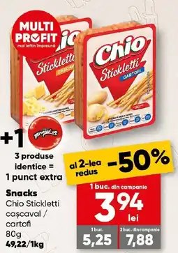 PROFI Snacks Chio Stickletti caşcaval / cartofi Ofertă