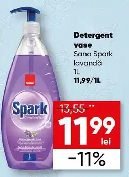PROFI Detergent vase Sano Spark lavandă Ofertă